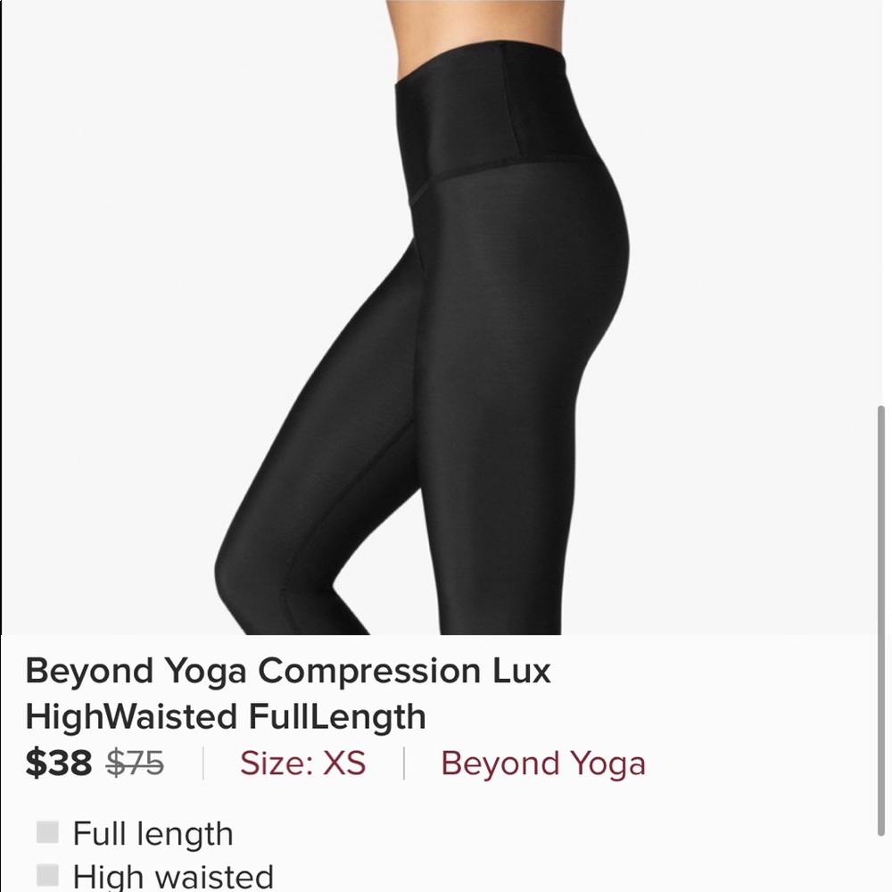 Beyond Yoga Compression Lux HighWaisted FullLength